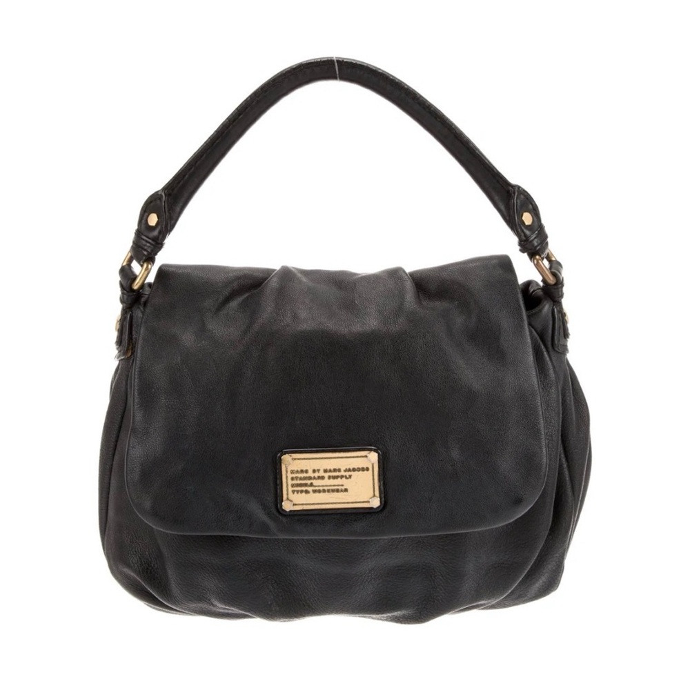 Marc Jacobs Black Leather Hobo Bag